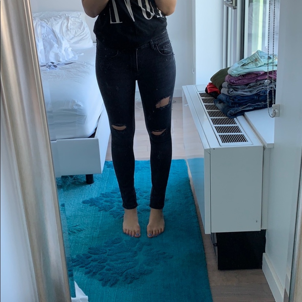 Zara skinny jeans - distressed
